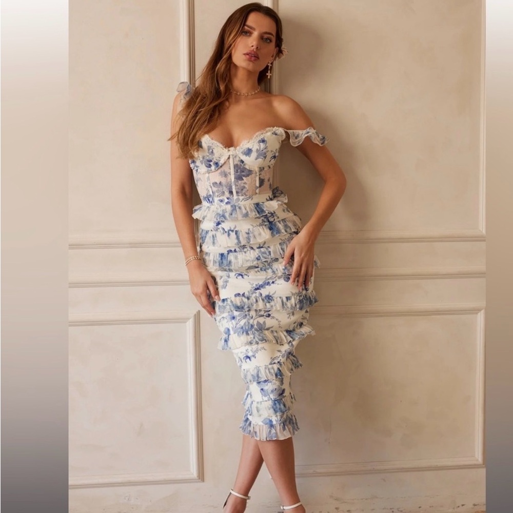 Floral Off-Shoulder Dress
